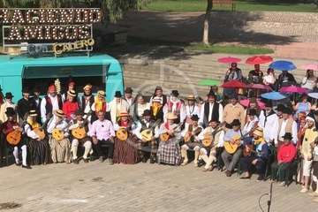 Grabación en la Casa de la Condesa del programa Haciendo amigos con Calero (Foto TA)
